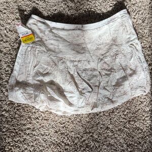 Love Tree Cream and Brown Skort